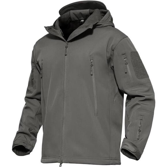 Mens Tactical Jacket Waterproof Softshell Fleece Lined Ski Snow Winter Windbreak